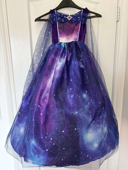 Full-Skirted Night Sky Costume Dress, Size 5-6, Kids 6/6X