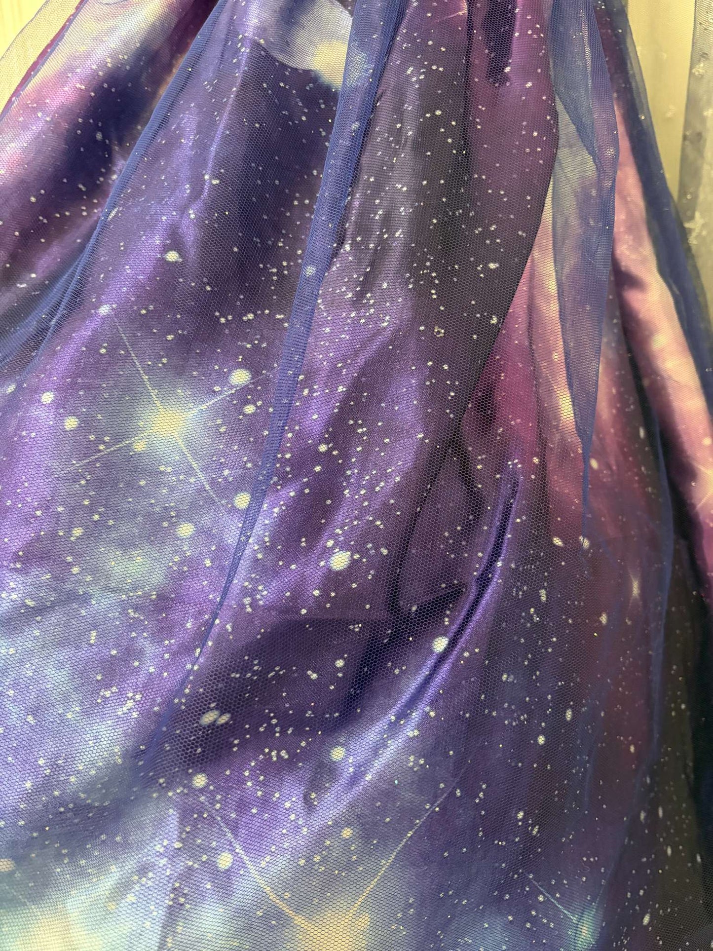 Full-Skirted Night Sky Costume Dress, Size 5-6, Kids 6/6X