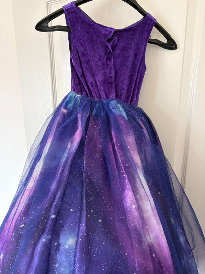 Full-Skirted Night Sky Costume Dress, Size 5-6, Kids 6/6X