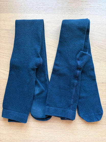 Bundle Navy Blue Tights, Size 7-8