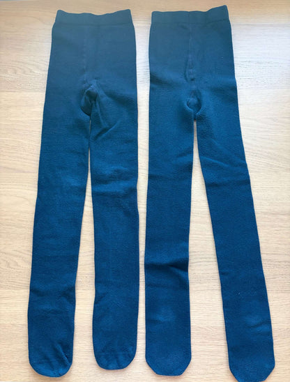 Bundle Navy Blue Tights, Size 7-8