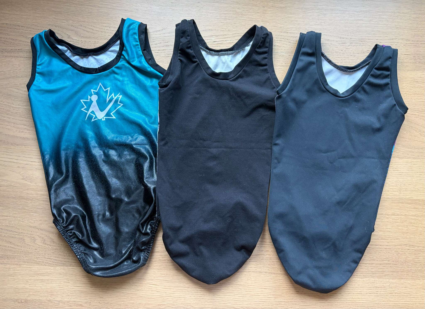 Bundle 3 Leotards by Gymgear and DNA, Size 6/7 (Value $175), Kids 7