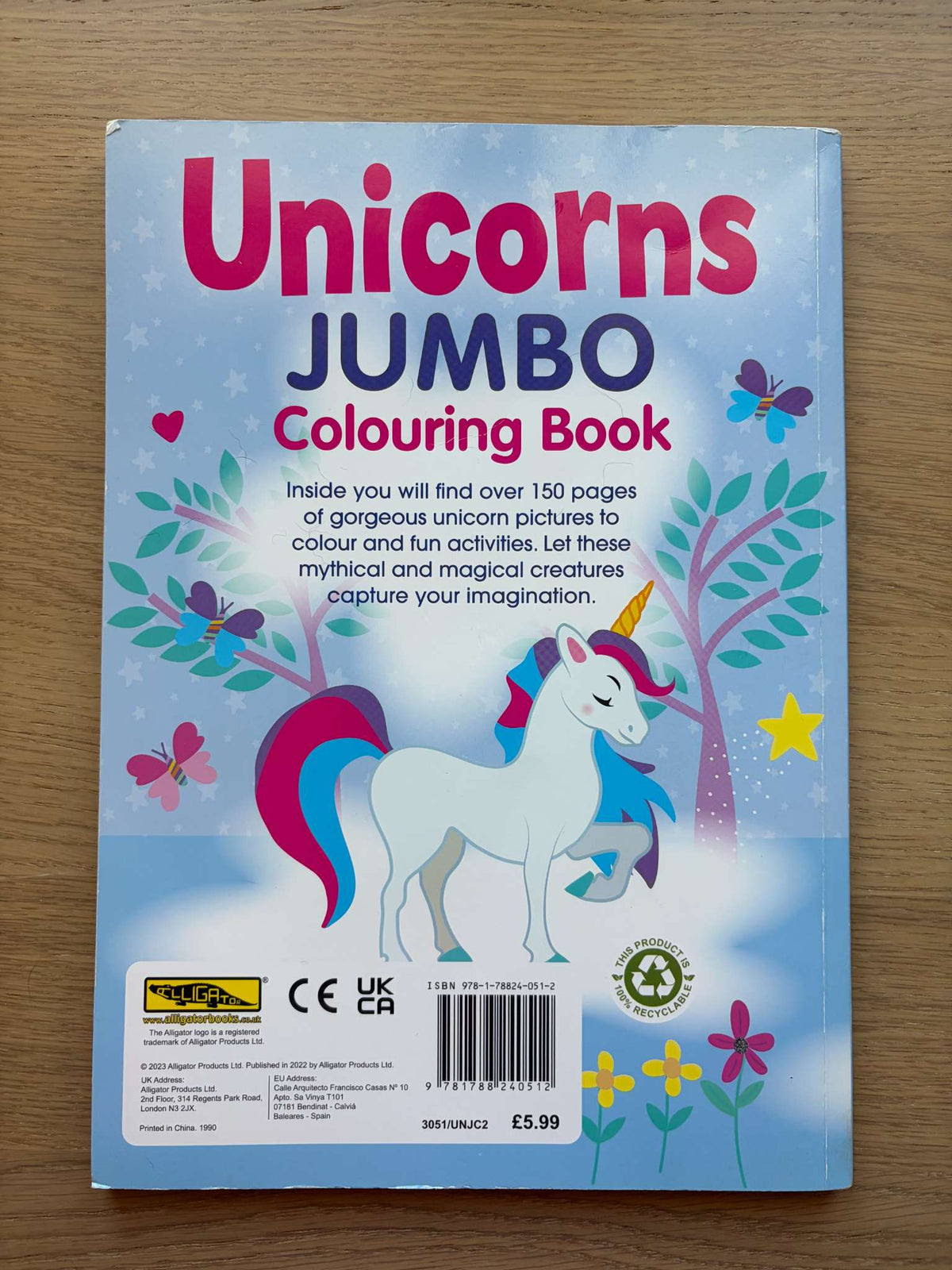 Unicorns Jumbo Colouring Book