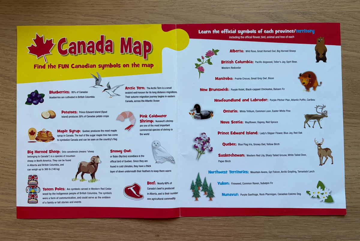 Canada Map Puzzle