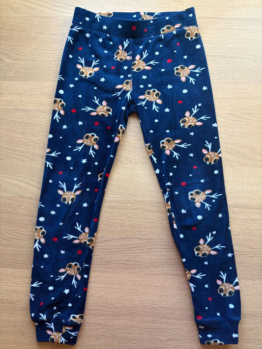 Velvet Pants with Deers, Size 7/8, Kids 7