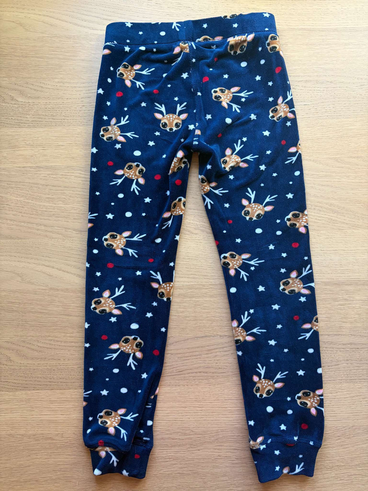 Velvet Pants with Deers, Size 7/8, Kids 7