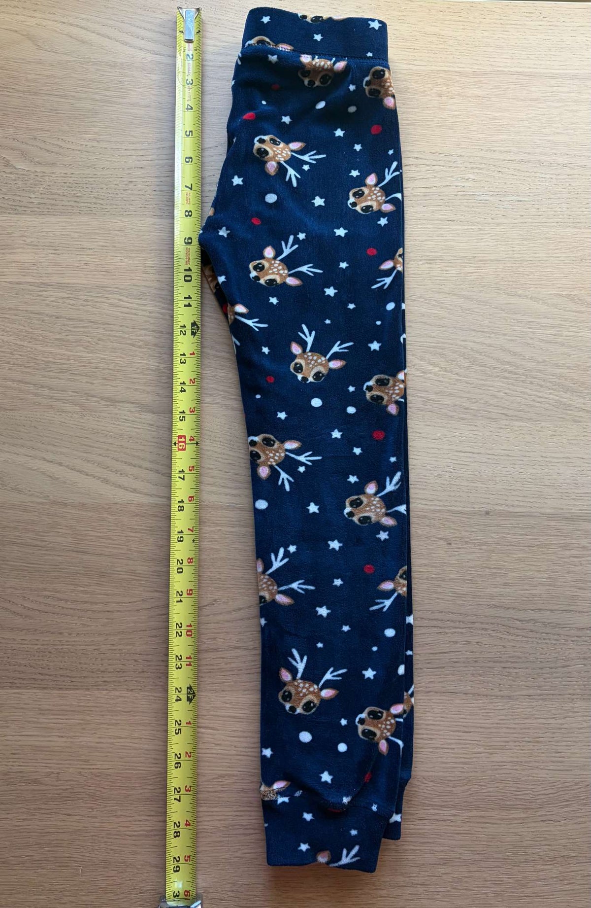 Velvet Pants with Deers, Size 7/8, Kids 7