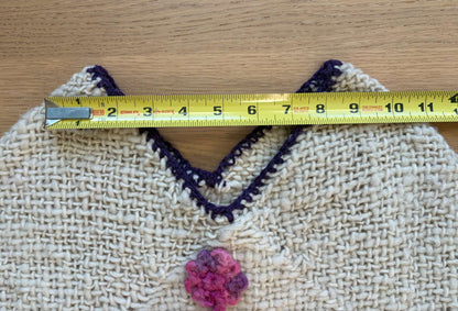 Sheep Wool Poncho, Size 4-7, Kids 6/6X
