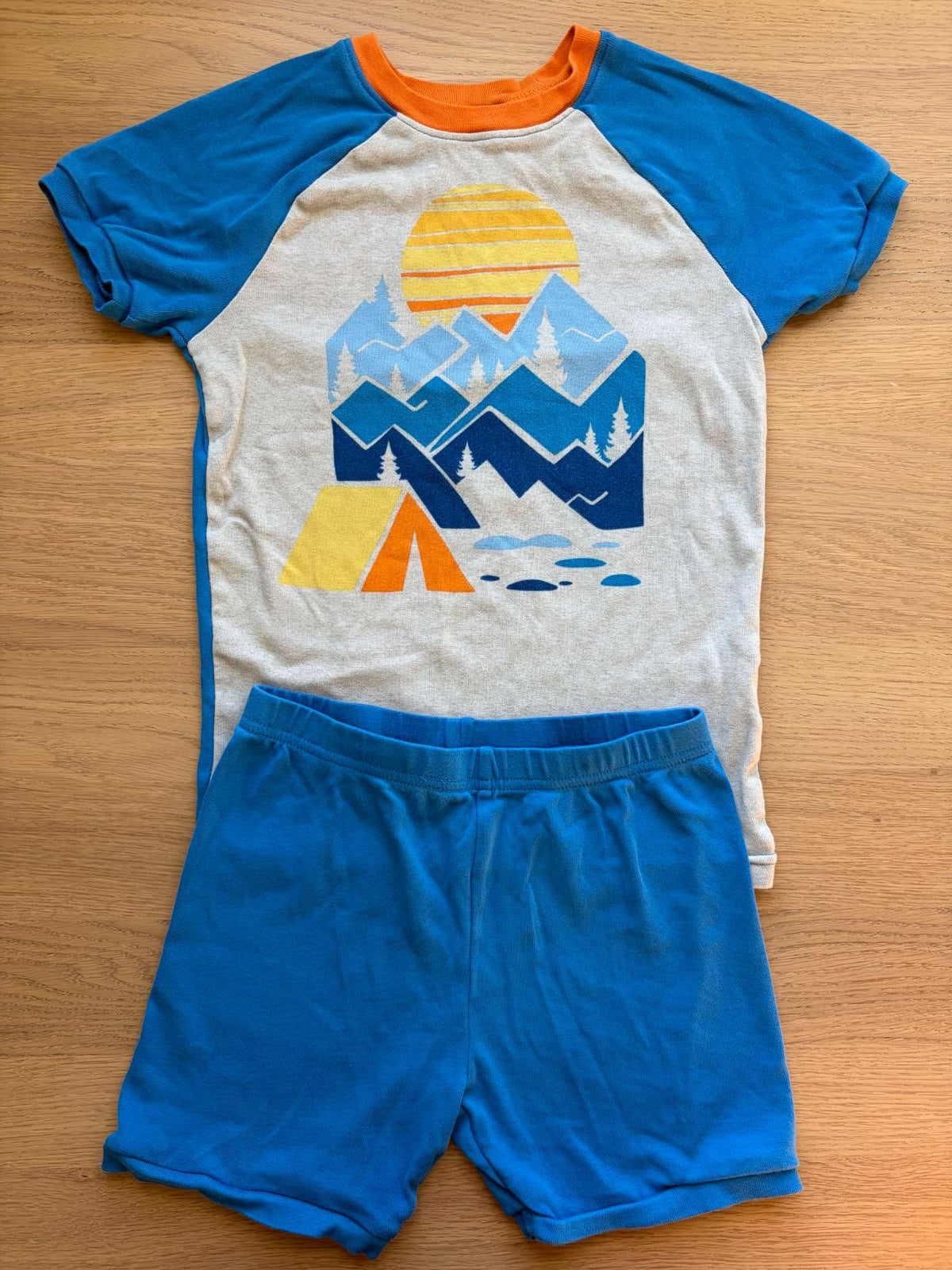 Blue Pajamas Set, Size 7, Kids 7