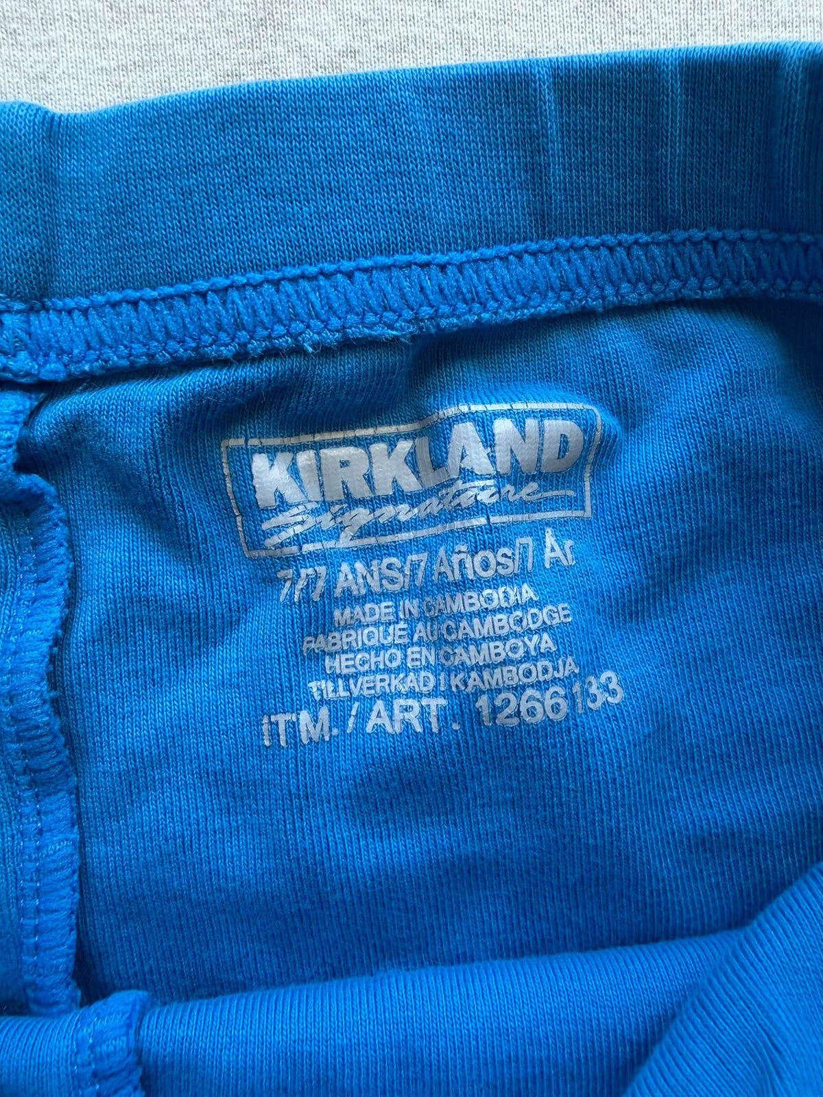 Blue Pajamas Set, Size 7, Kids 7