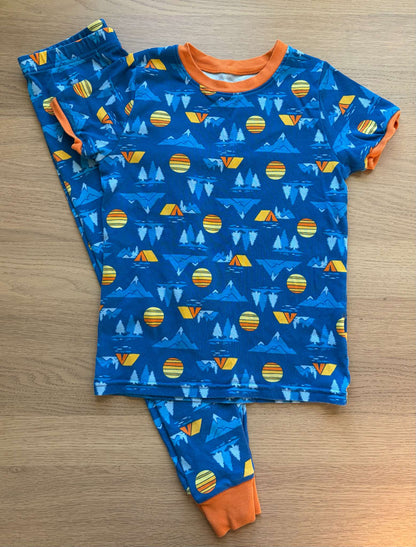 Blue Pjs set, Size 7, Kids 7