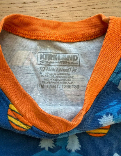 Blue Pjs set, Size 7, Kids 7