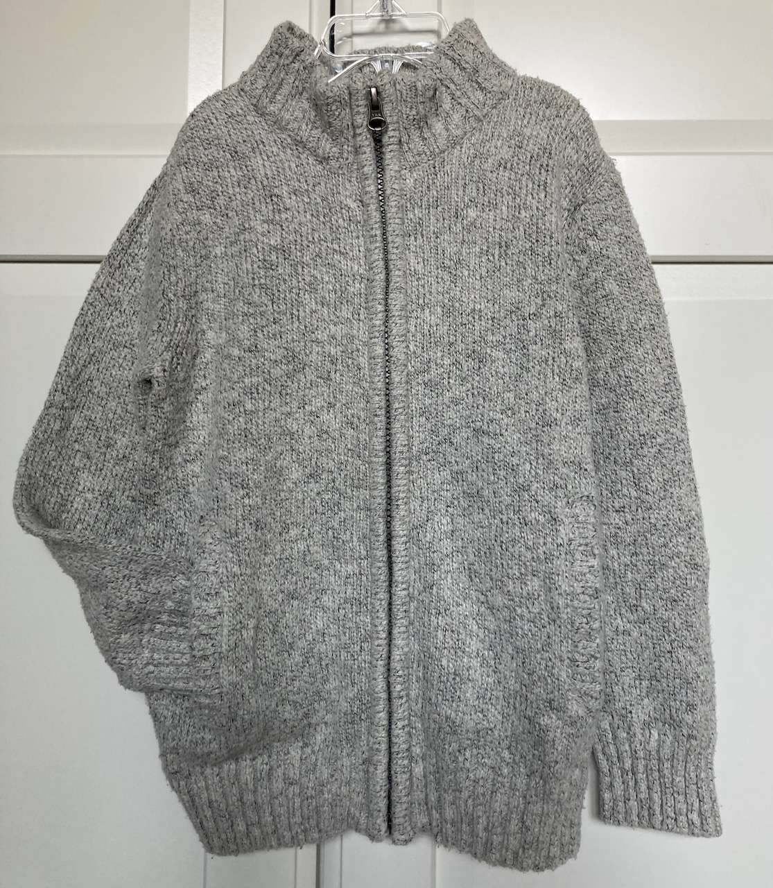 Light grey zip cardigan, Gymboree, Size 4 (XS), Kids 4/4T