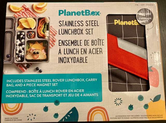 Planet Box Stainless Steel Lunch Box Set, New