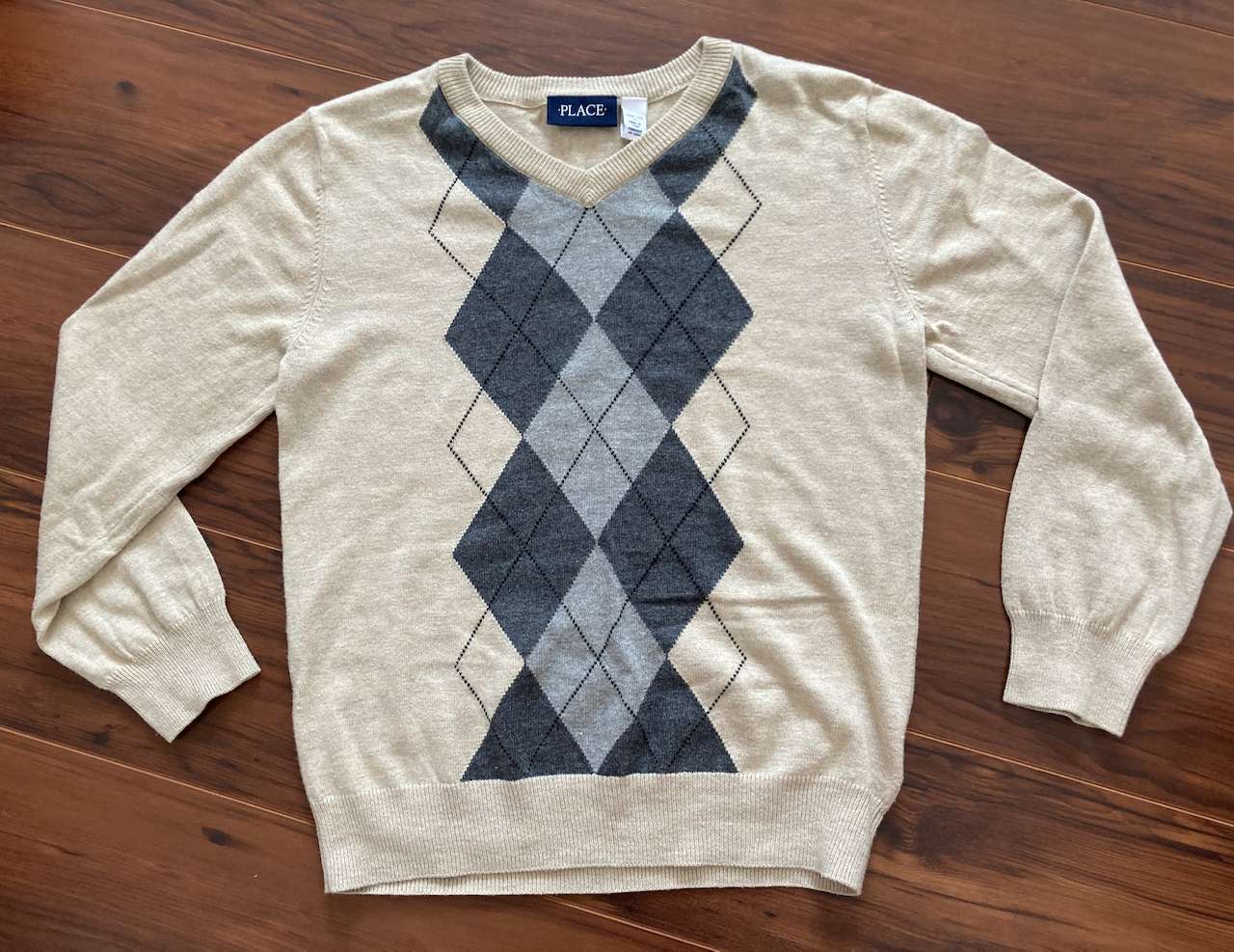 Argyle sweater, size 7/8, Kids 7