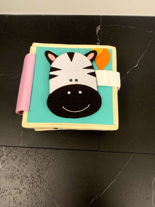Educating Amy Baby Quiet Book Zebra