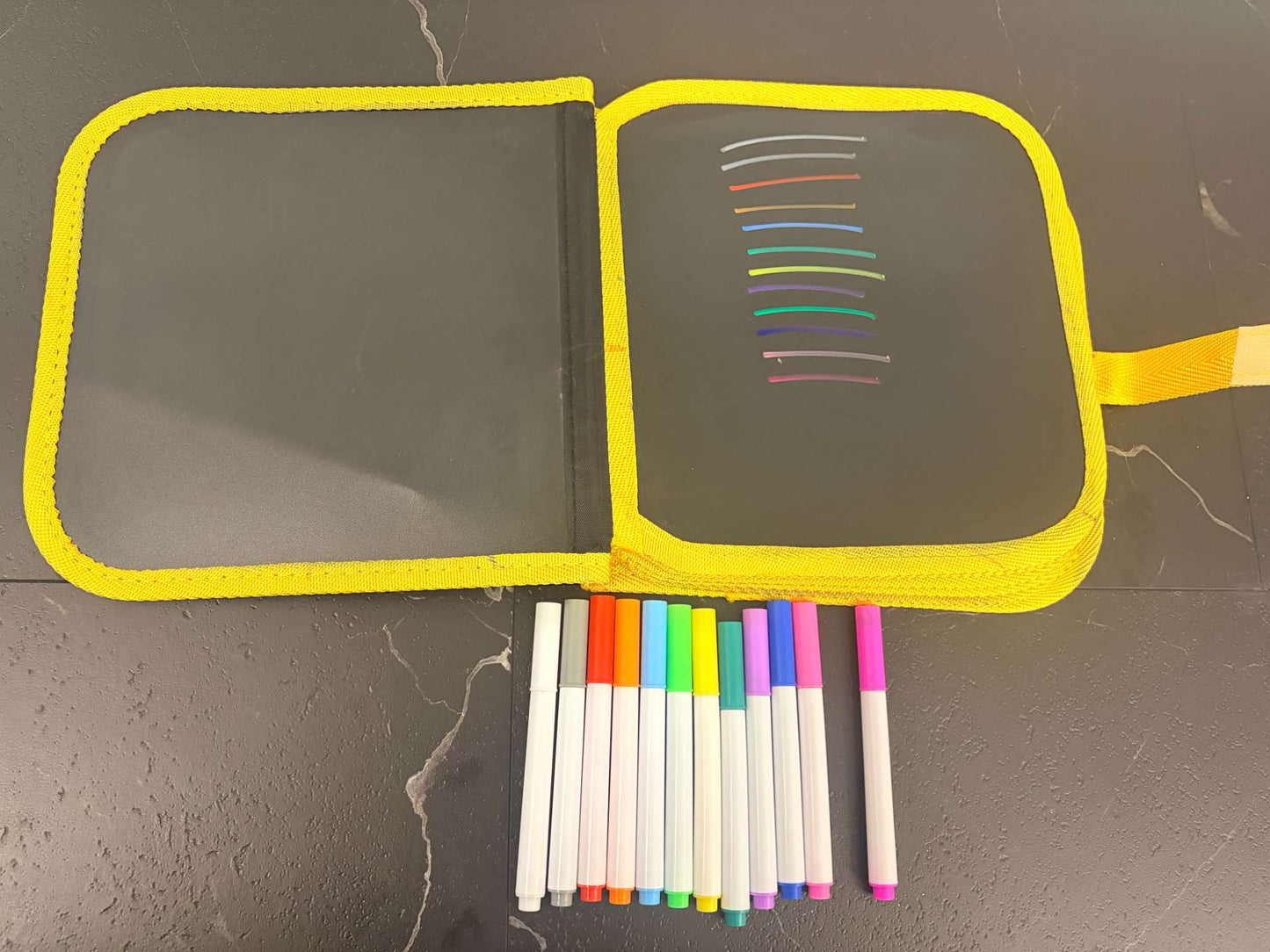 Reusable Colouring/ Doodle Book with Brightly Coloured Markers