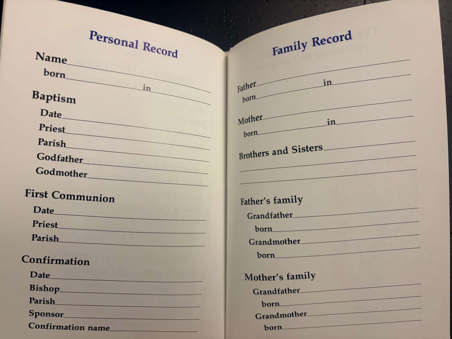 Precious Moments Book of Prayers Catholic Edition, Rememberance of my First Communion - New Unused