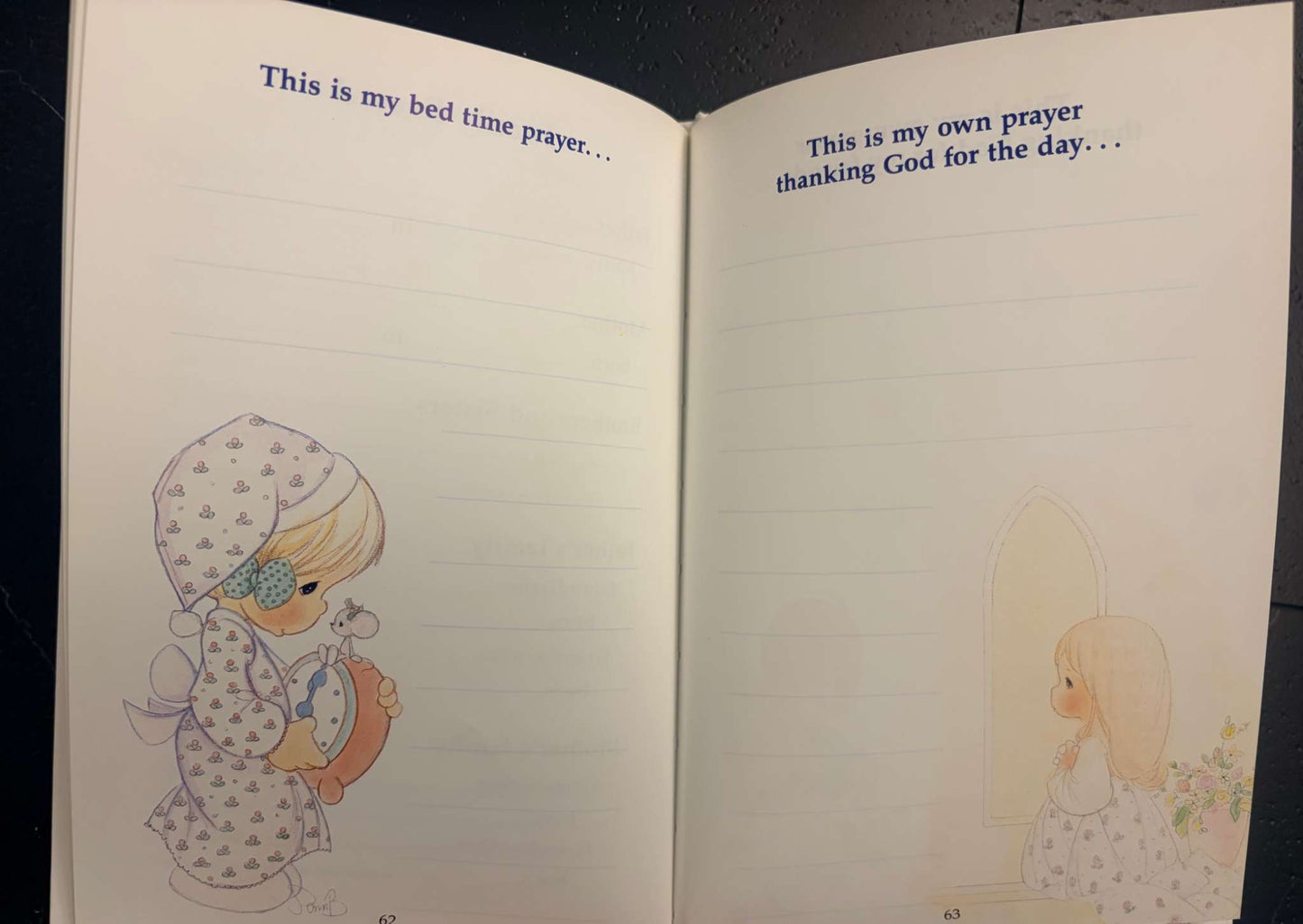 Precious Moments Book of Prayers Catholic Edition, Rememberance of my First Communion - New Unused