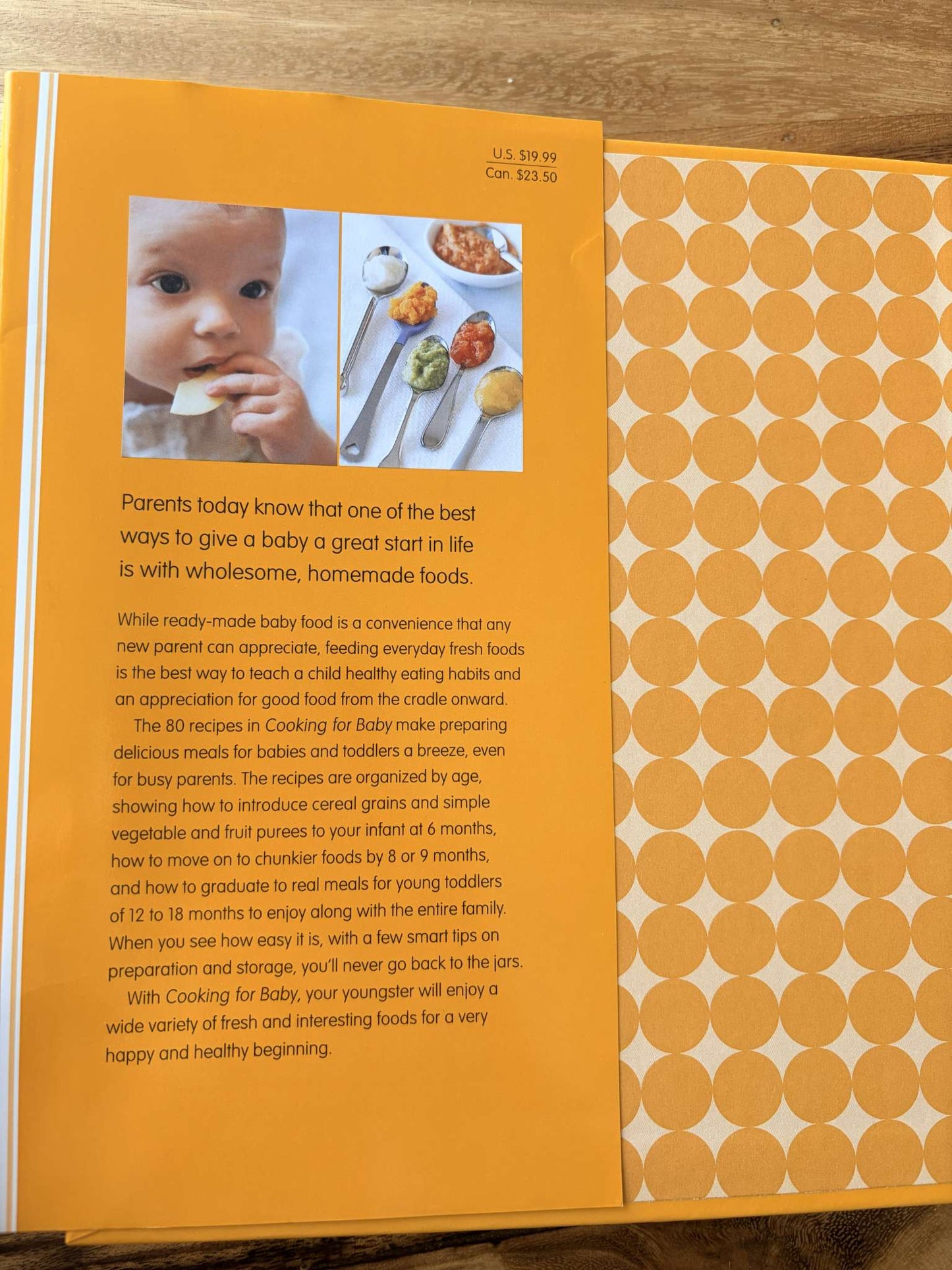 Cooking for Baby Food Book