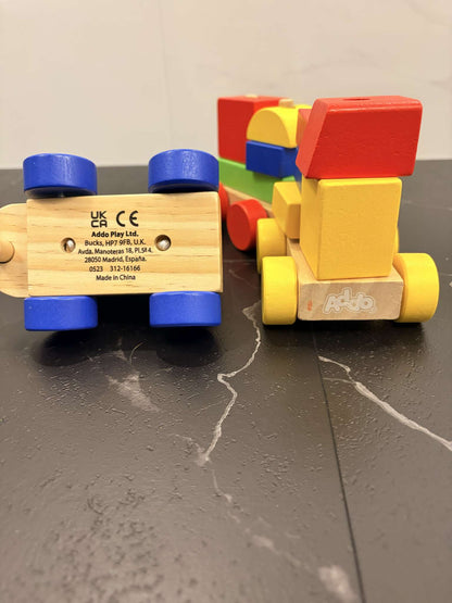 Addo Play Woodlets Stacking Train (Retails new $28)