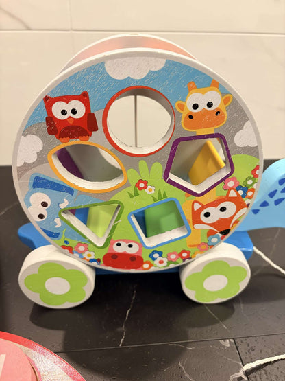 J'Adore 3-in-1 Wooden Toys Baby Gift Set (Retails new $45)