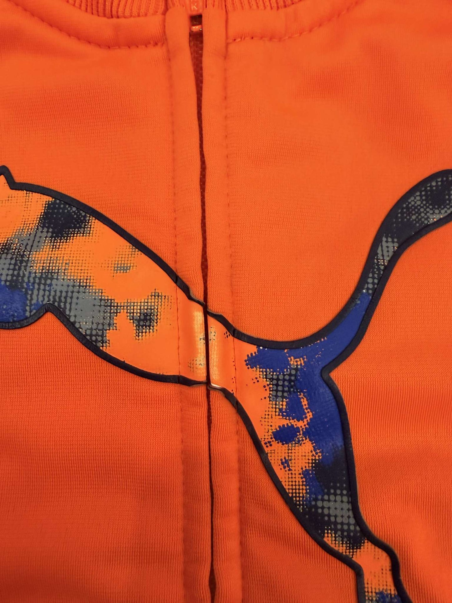 Blue and Orange Athletic Sweaters (Mets and Puma) for Toddler Fit roughly 2T , Kids 2T