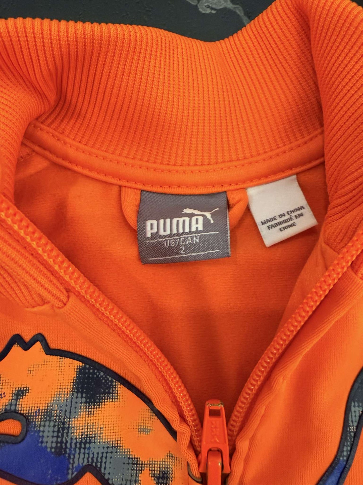 Blue and Orange Athletic Sweaters (Mets and Puma) for Toddler Fit roughly 2T , Kids 2T
