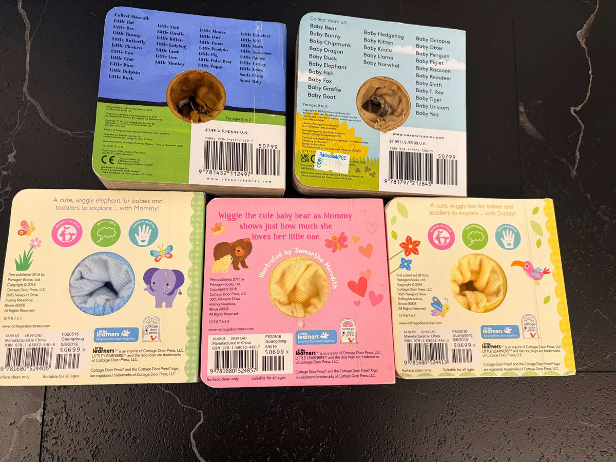 Finger Puppet Books - Retail New $10 each.
