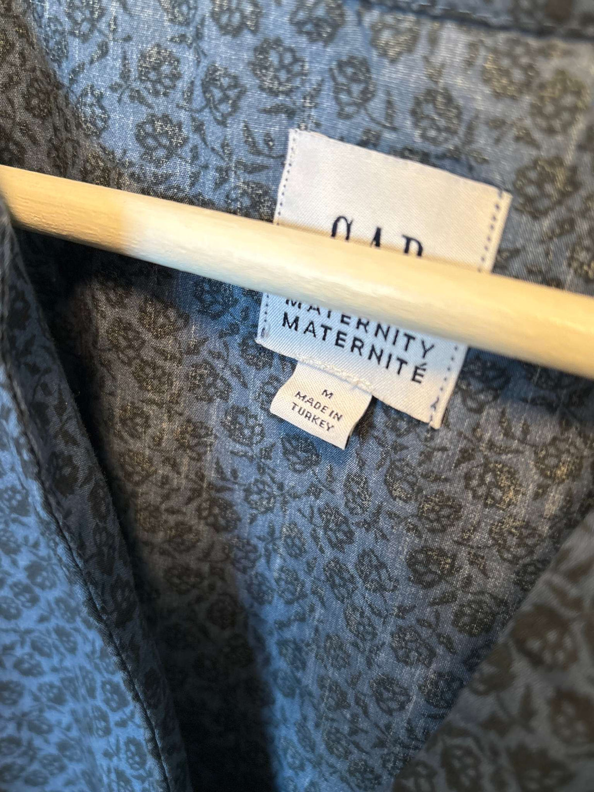 Dark Dusty Blue Dress, Maternity M (8-10)