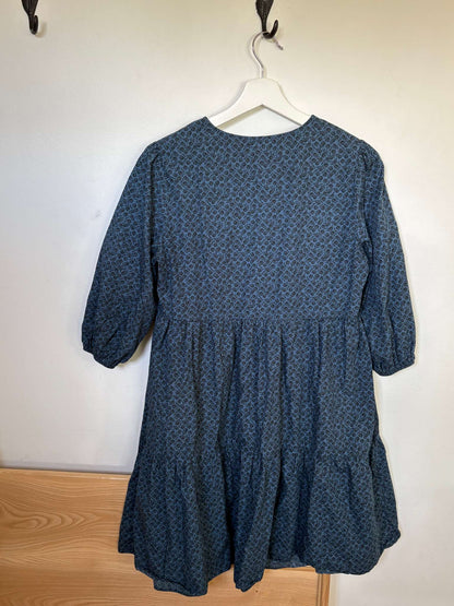 Dark Dusty Blue Dress, Maternity M (8-10)