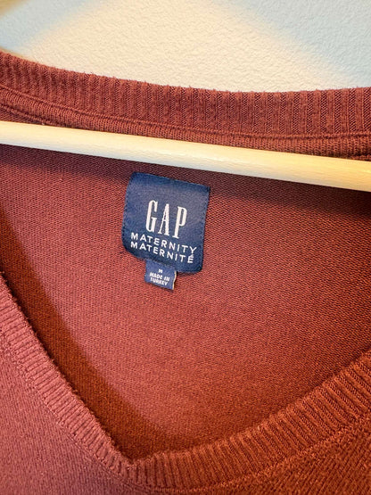 Burgundy Sweater Dress, Maternity M (8-10)