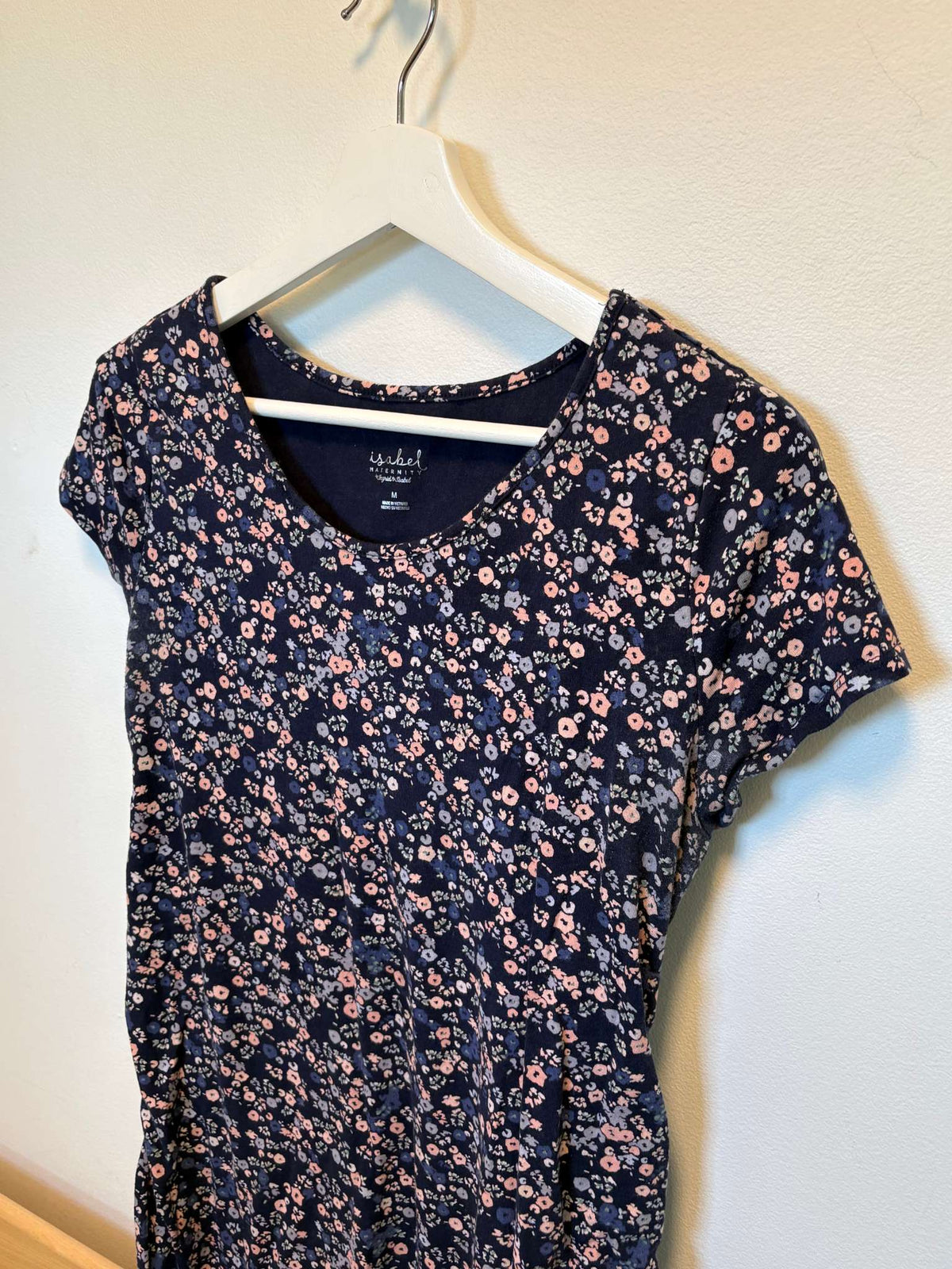 Floral Cap Sleeve Dress, Maternity M (8-10)