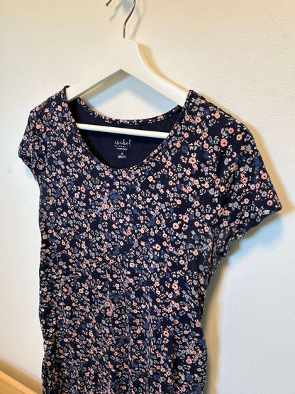 Floral Cap Sleeve Dress, Maternity M (8-10)