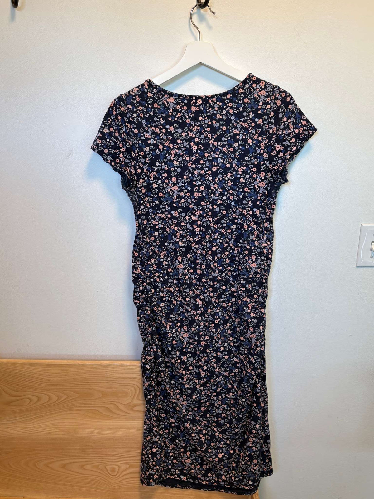 Floral Cap Sleeve Dress, Maternity M (8-10)