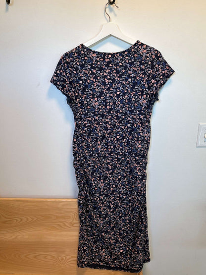 Floral Cap Sleeve Dress, Maternity M (8-10)
