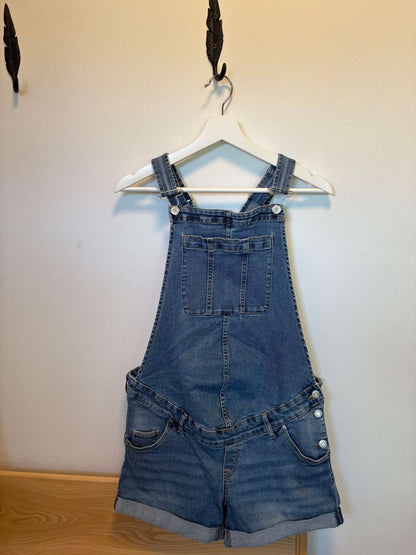 Jean short overalls, Maternity M (8-10)