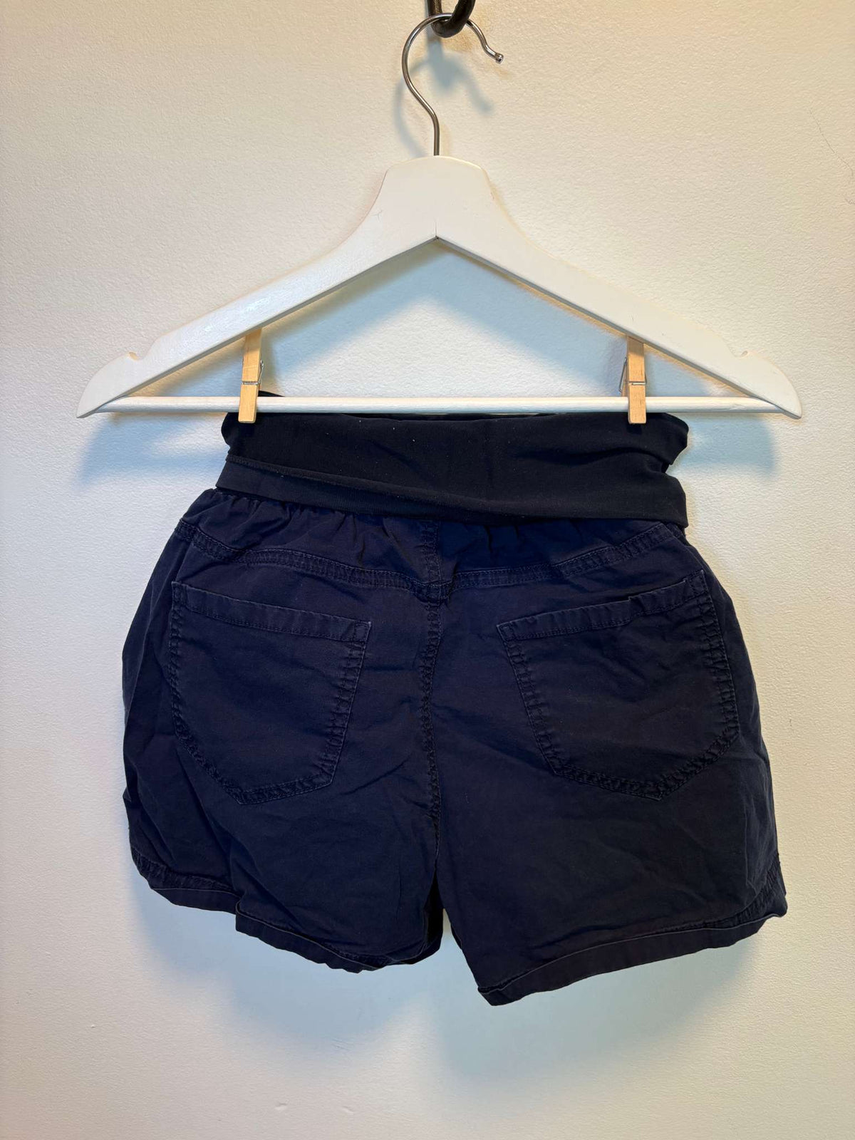 Navy Blue Shorts, Maternity L (12-14)