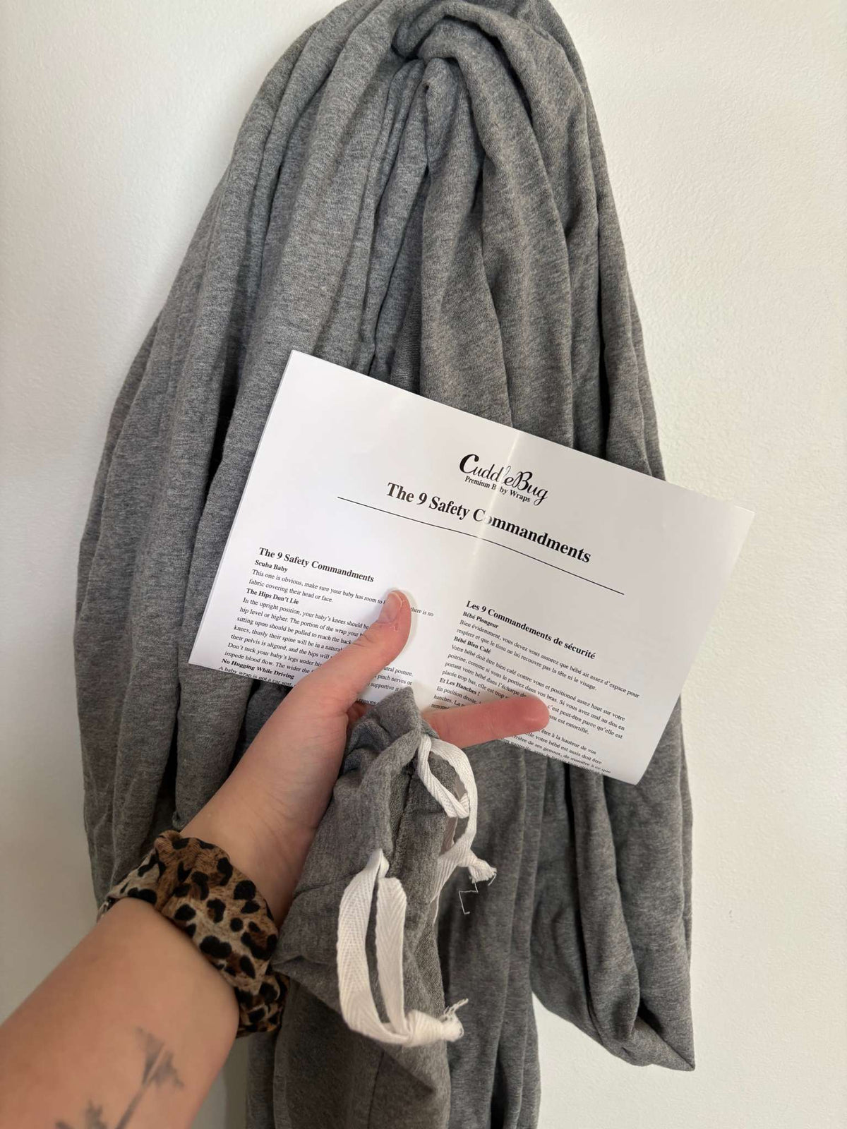 Grey Babywearing Wrap