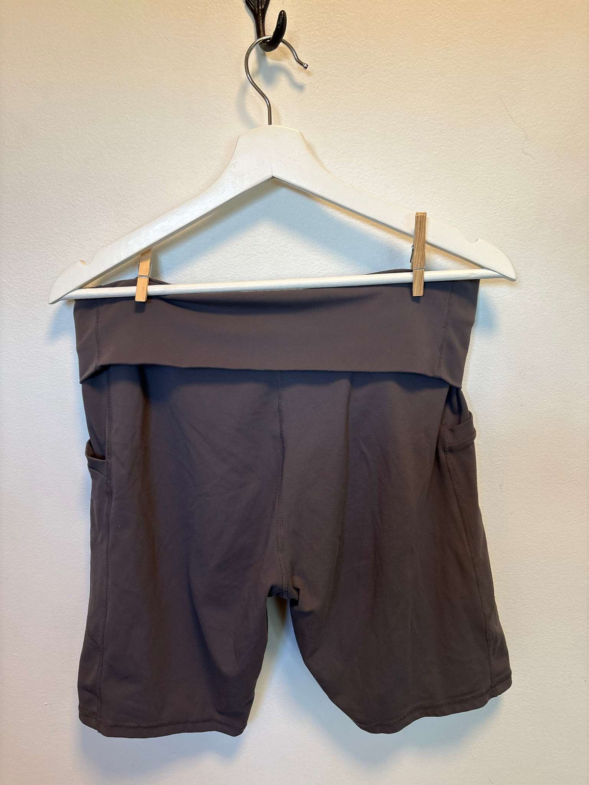 Grey Maternity Bike Shorts, Maternity L (12-14)