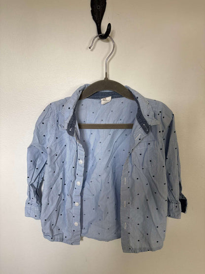 Blue Pin Stripe Dress Shirt, Kids 18 Month (12-18M)