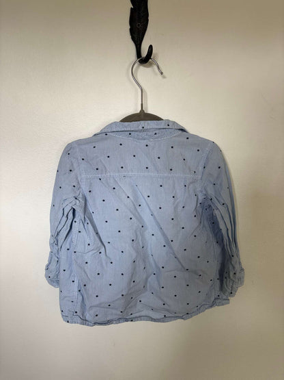 Blue Pin Stripe Dress Shirt, Kids 18 Month (12-18M)