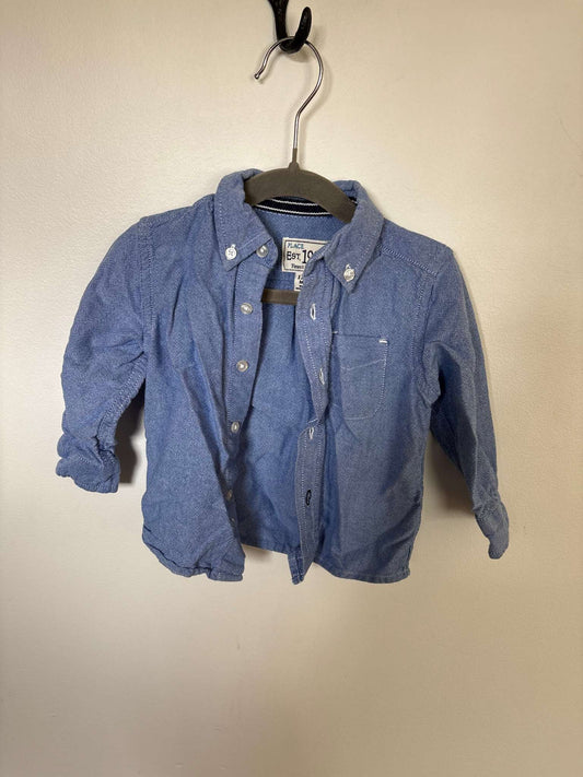 Blue Dress Shirt, Kids 18 Month (12-18M)