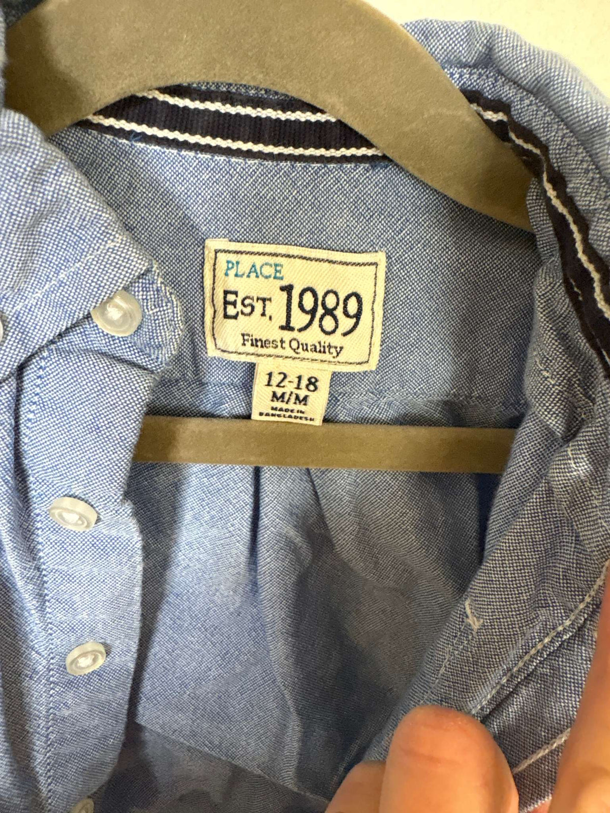 Blue Dress Shirt, Kids 18 Month (12-18M)