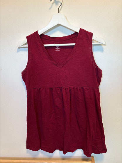 Maroon Peplum Top, Maternity M (8-10)