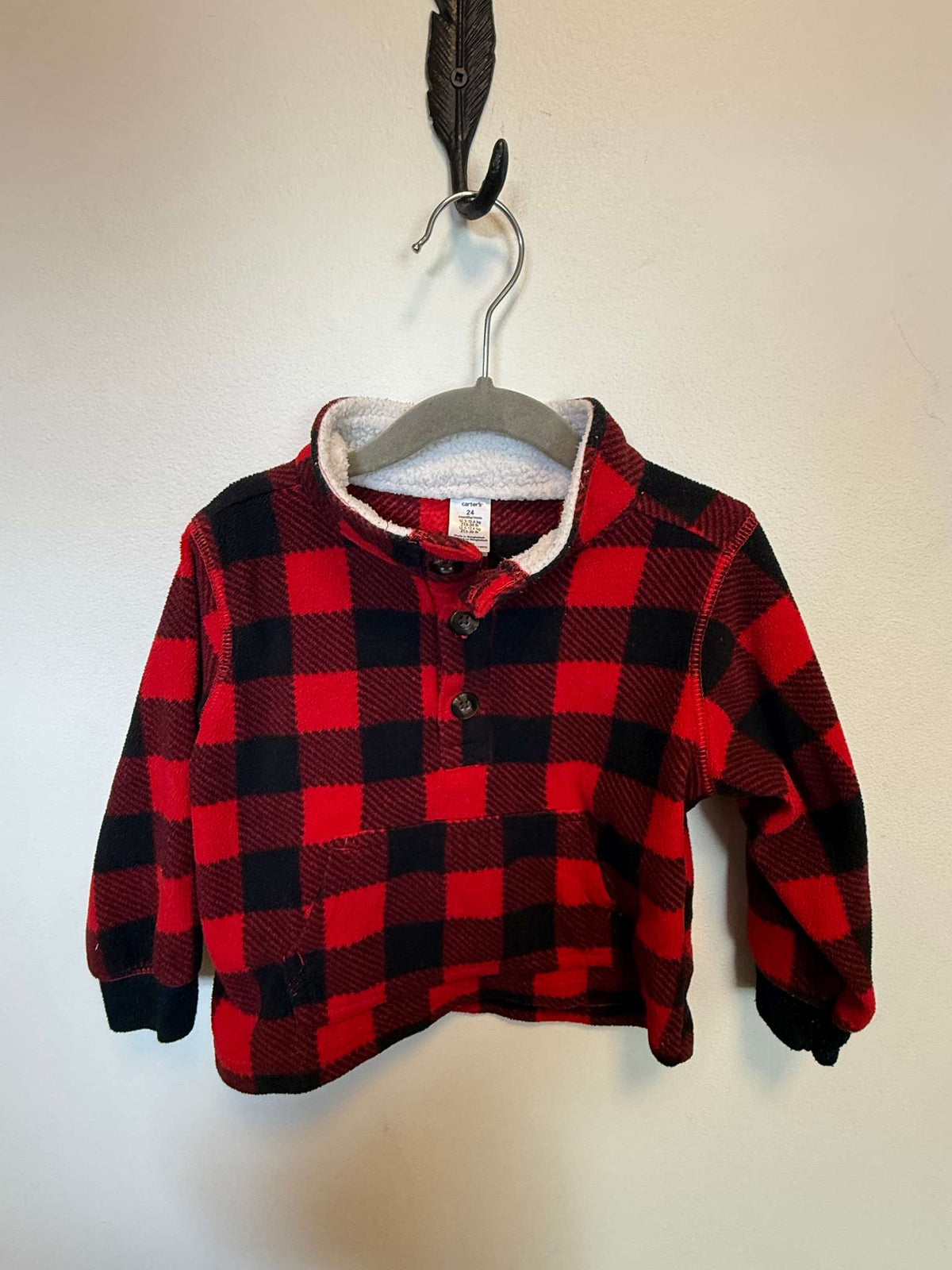 Red Buffalo Plaid Fleece, Kids 24 Month (18-24M)