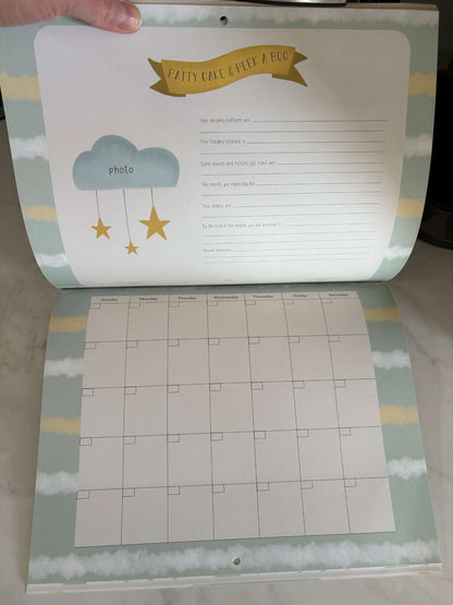 Baby's first year wall calendar
