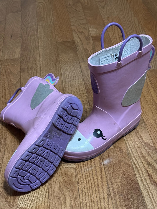 Unicorn rain boots, Shoes 12 (Toddler:2-4yr)
