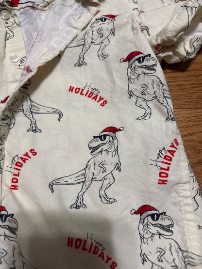 Dino Santa shirt. , Kids 4/4T