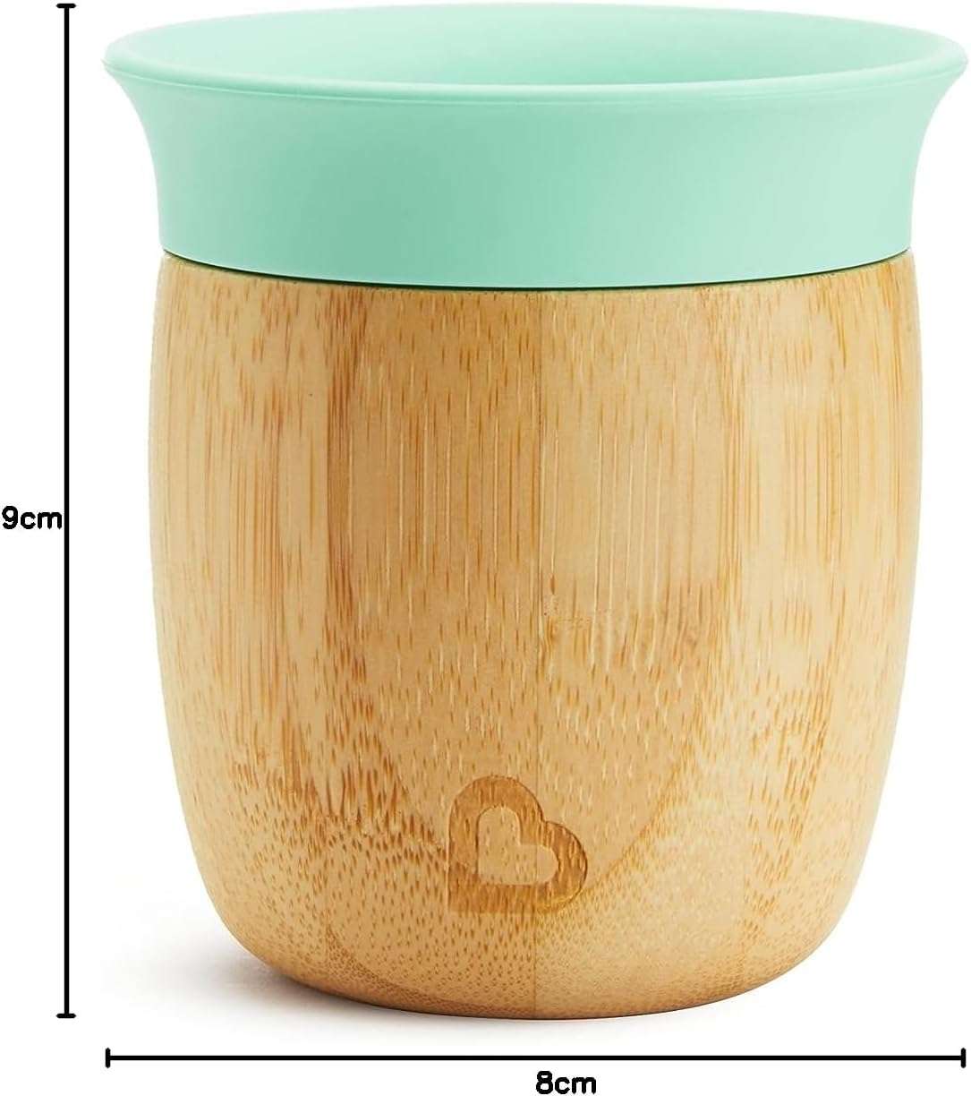 Munchkin Bambou Set - Non-Toxic Bamboo and Food-Grade Silicone, Brown/Mint